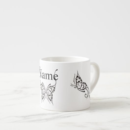 Tasse Expresso Tatouage papillon stylisé Thunder_Cove (Devant droit)