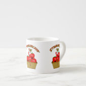 Tasse Expresso Temps de la fraise ! (Devant droit)