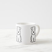 Tasse Expresso Terrier blond comme les blés doucement enduit (Devant droit)