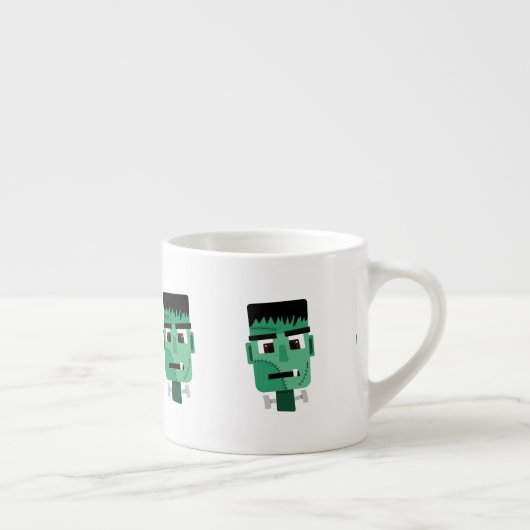 Tasse Expresso Tête de monstre de Frankenstein (Droite)