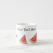 Tasse Expresso Texte de morceaux de pastèque (Devant)