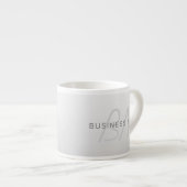 Tasse Expresso Texte modifiable pour les affaires, les voeux ou l (Devant droit)