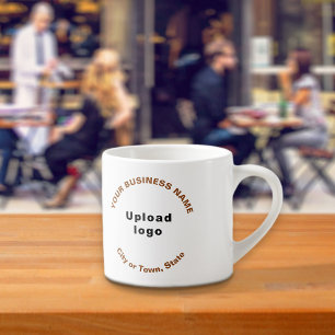 Tasse Expresso Textes de Motif Brown pour les marques commerciale