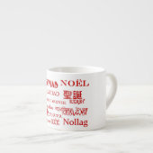 Tasse Expresso Textes de Noël (Devant droit)