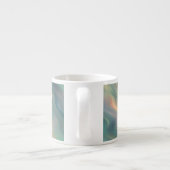 Tasse Expresso Texture bleue Iris Wavy (Dos)