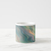 Tasse Expresso Texture bleue Iris Wavy (Devant)