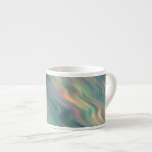 Tasse Expresso Texture bleue Iris Wavy