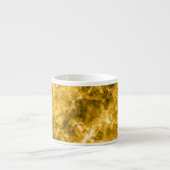 Tasse Expresso Texture crumplée jaune (Devant)