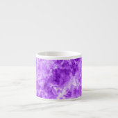 Tasse Expresso Texture crumplée violette (Devant)