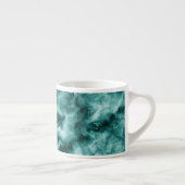 Tasse Expresso Texture de marbre vert-foncé (Droite)