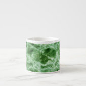 Tasse Expresso Texture de marbre verte (Devant)