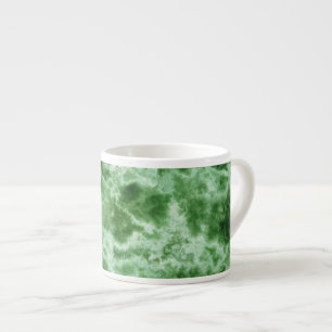 Tasse Expresso Texture de marbre verte