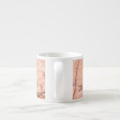Tasse Expresso Texture de pierre de marbre tendance et cool (Dos)