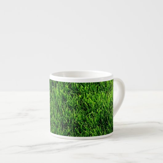Tasse Expresso Texture d'herbe verte d'un terrain de football (Devant droit)