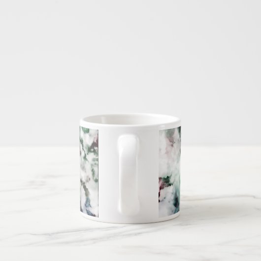 Tasse Expresso Texture marbrée de quartz (Dos)