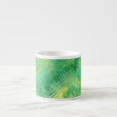 Tasse Expresso Texture verre vert émeraude (Devant)