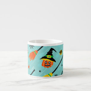 Tasse Expresso Thème Halloween Witchen sans couture