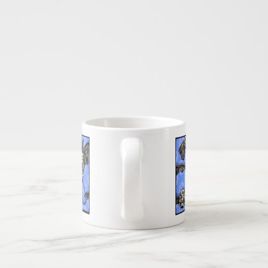 Tasse Expresso Time For Skull Bats - Pop Goth Nightmare Surreal (Dos)