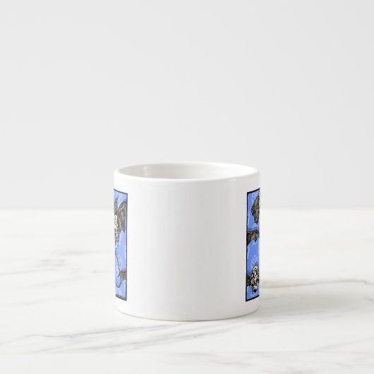 Tasse Expresso Time For Skull Bats - Pop Goth Nightmare Surreal (Devant)