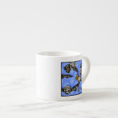 Tasse Expresso Time For Skull Bats - Pop Goth Nightmare Surreal (Devant droit)
