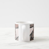 Tasse Expresso Tons de motif en vitrail marron (Dos)
