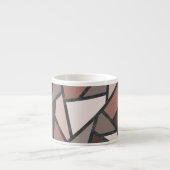 Tasse Expresso Tons de motif en vitrail marron (Devant)