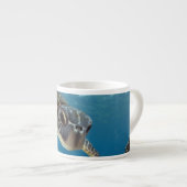 Tasse Expresso Tortue de mer verte hawaïenne (Devant droit)
