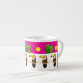 Tasse Expresso Toucans and Palm Trees Pink Espresso Cup (Devant droit)