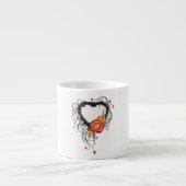 Tasse Expresso Tournesol du coeur noir (Devant)