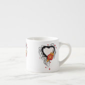 Tasse Expresso Tournesol du coeur noir (Droite)