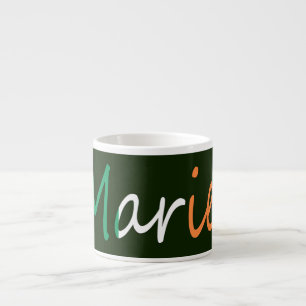 Tasse Expresso Tout nom figurant sur le drapeau irlandais