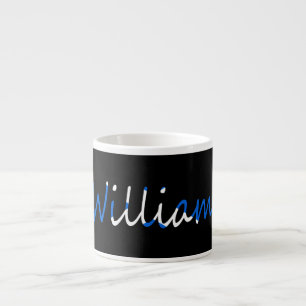 Tasse Expresso Tout nom superposé sur le drapeau écossais