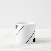 Tasse Expresso Traits de pinceau d'art abstrait (Devant)