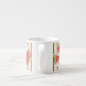 Tasse Expresso Tranches de pastèque rayure fine (Dos)