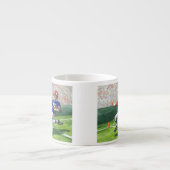 Tasse Expresso Traverser la ligne d'objectif pour une touche (Devant)