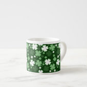 Tasse Expresso Trèfle vert, jour de la Saint-Patrick (Devant droit)