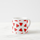 Tasse Expresso Triangles à motif pastèque (Devant droit)