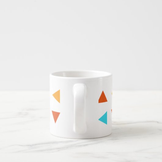 Tasse Expresso Triangles colorés (Dos)
