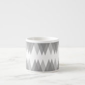 Tasse Expresso Triangles gris (Devant)
