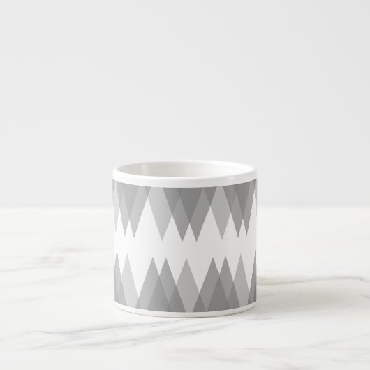 Tasse Expresso Triangles gris (Devant)