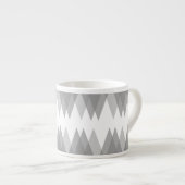 Tasse Expresso Triangles gris (Devant droit)