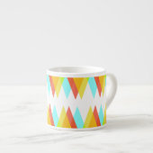 Tasse Expresso Triangles jaunes, rouges et bleus cadets (Devant droit)