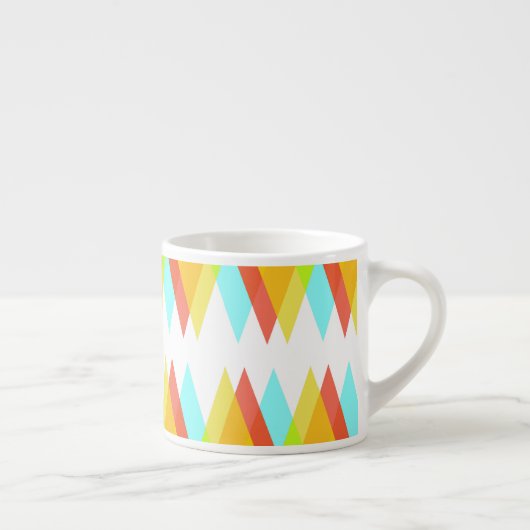 Tasse Expresso Triangles jaunes, rouges et bleus cadets (Droite)