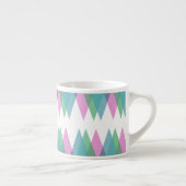 Tasse Expresso Triangles rose et vert (Droite)