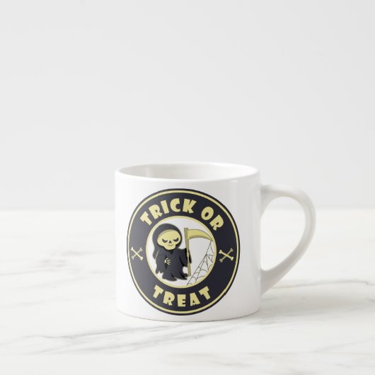 Tasse Expresso Trick ou traiter Halloween griffeur caractère (Droite)