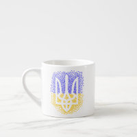 Trident heraldique ukrainien tryzub étoiles disper