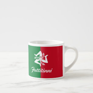 Tasse Expresso Trinacria sicilienne et Futtitinni