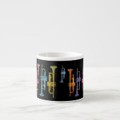 Tasse Expresso Trompettes bariolées (Devant)