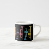 Tasse Expresso Trompettes bariolées (Droite)