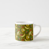 Tasse Expresso Tropical fruit seamless pattern yellow (Droite)